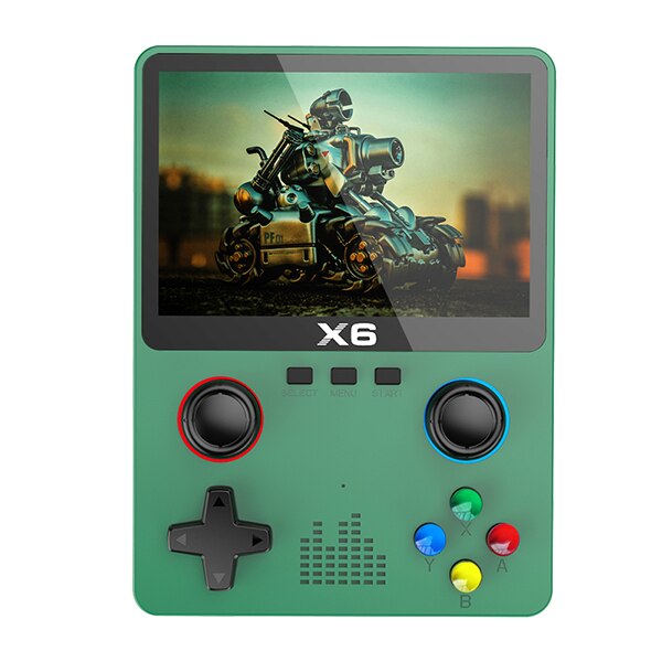 New X6 3.5Inch IPS Screen Handheld Game Player Joystick