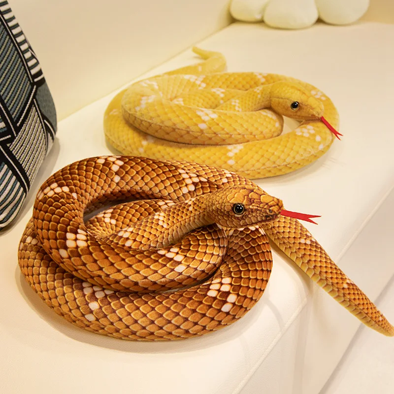 70cm Kawaii Snake Plush Toys Pit Viper Realistic Stuffed Cobra