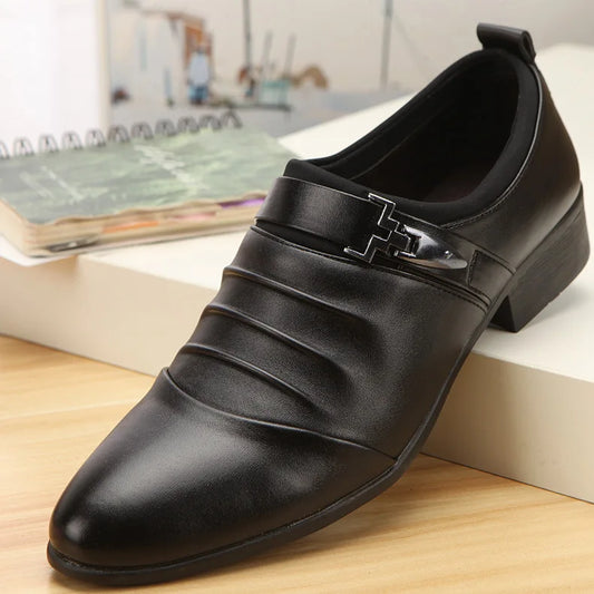 Men's Casual Slip-On Formal Shoes Korean Style Wedding Photo