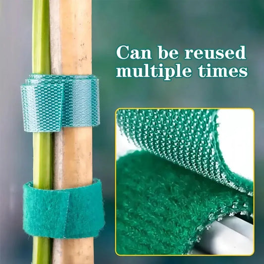 Self Adhesive Plant Nylon Cable Tie Green