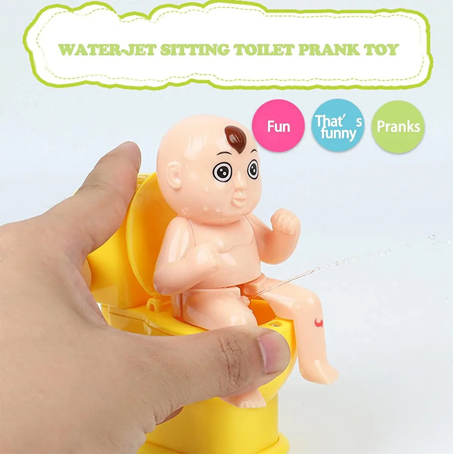 HOT Novelty Squirt Joke Toy Toilet Pee Boy