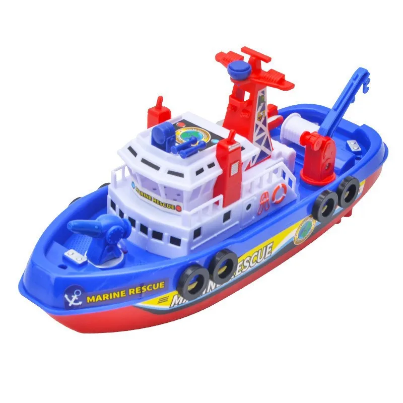 Children's Toy Simulation Electric Rescue Fire Boat