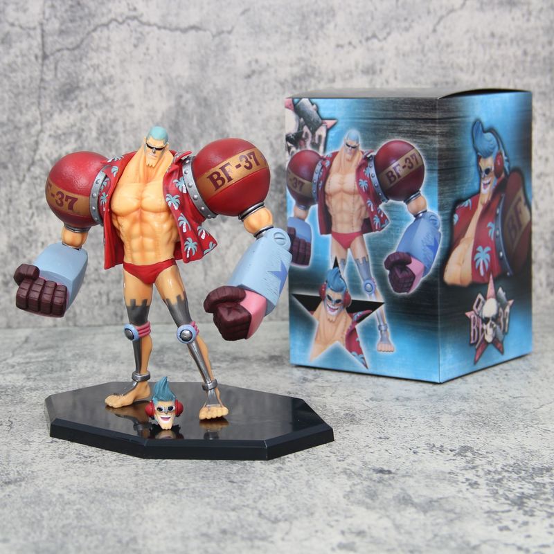 18cm Anime One Piece Figure Gk Franky Action Figures Double Head