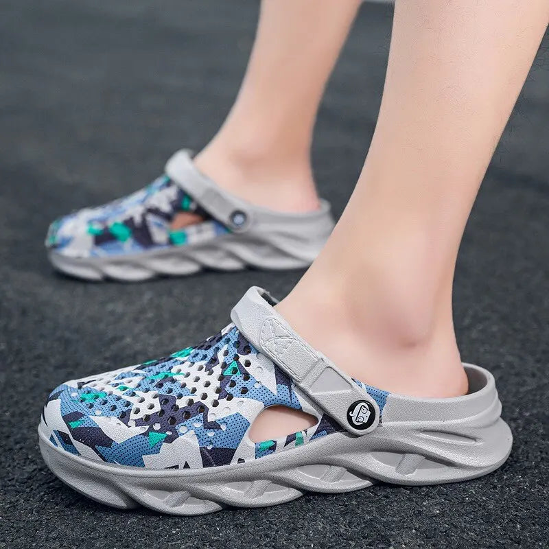 Unisex Summer Slippers Men Clogs Platform
