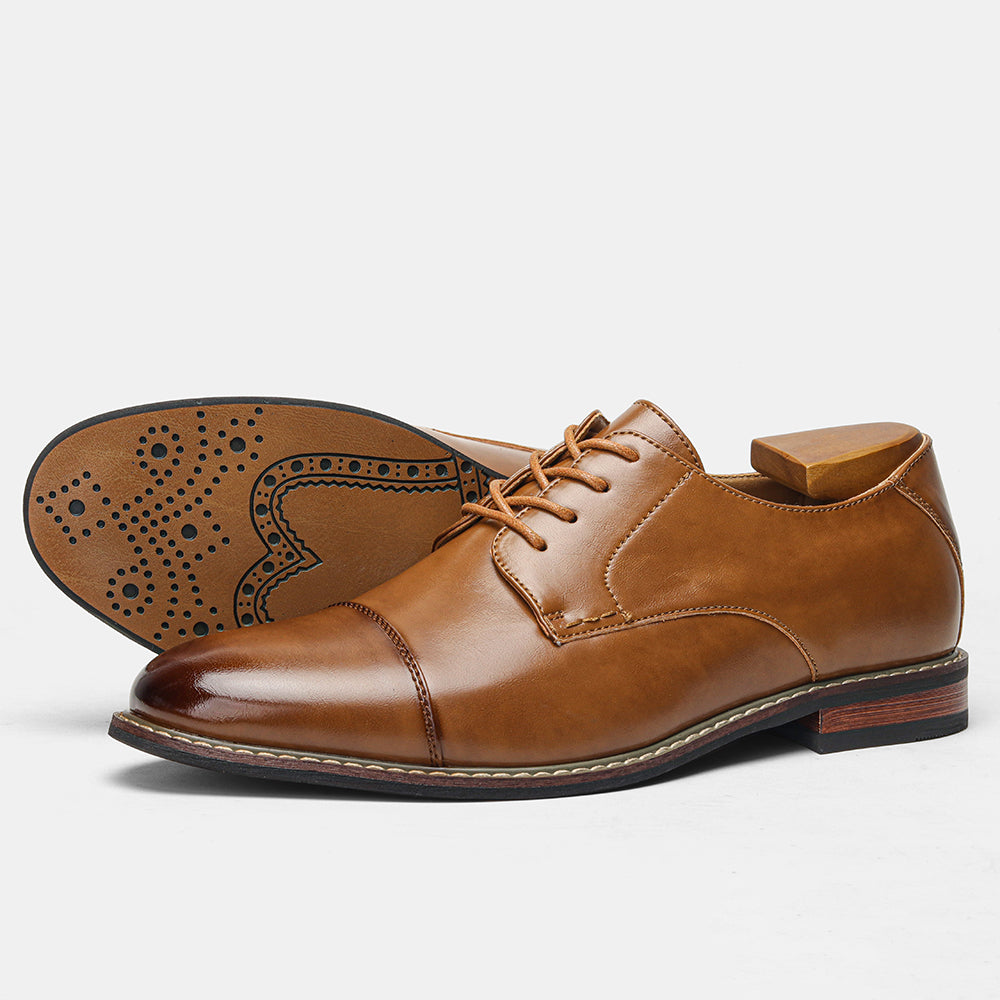 Men's Dress Shoes Fashion Comfortable 2025 Brand Leather Shoes Men