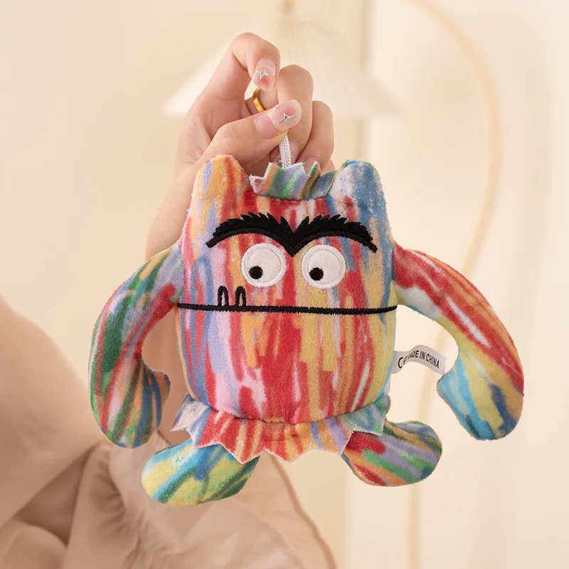 New 15cm Colorful Monster Throw Pillow Doll Stuffed Toys