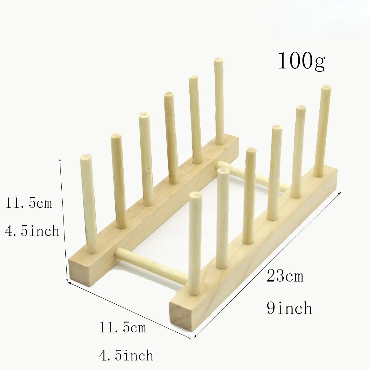 Wooden Dish Drainer Rack Kitchen Dishes Stand Plate Dish Drying Rack