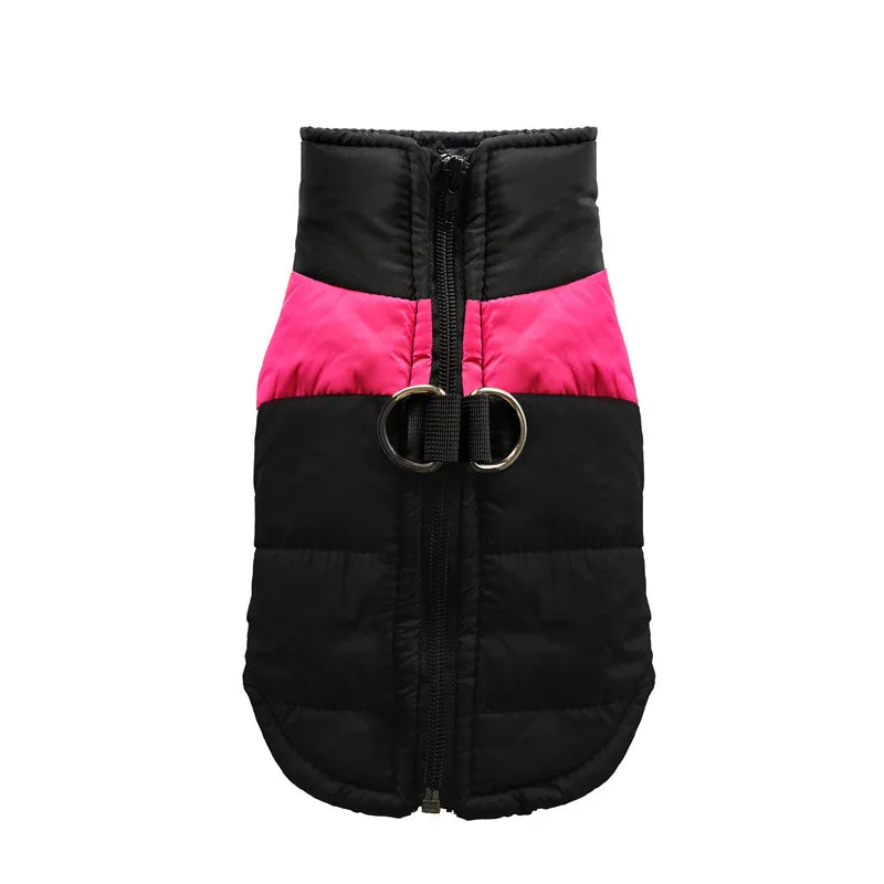 Waterproof Warm Dog Clothes Pet Coat Winter Vest Padded Zipper Jacket Dog