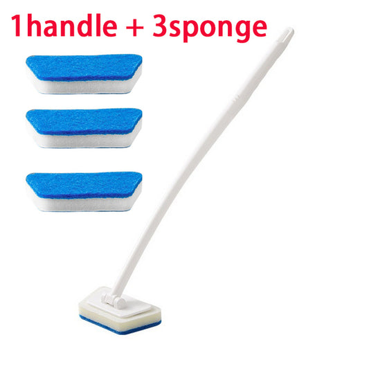 Bathroom Sponge Cleaning Brush Multi-Functional Tool Long Handle