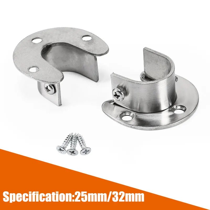 Stainless Steel Flange Seat Wardrobe Hanger