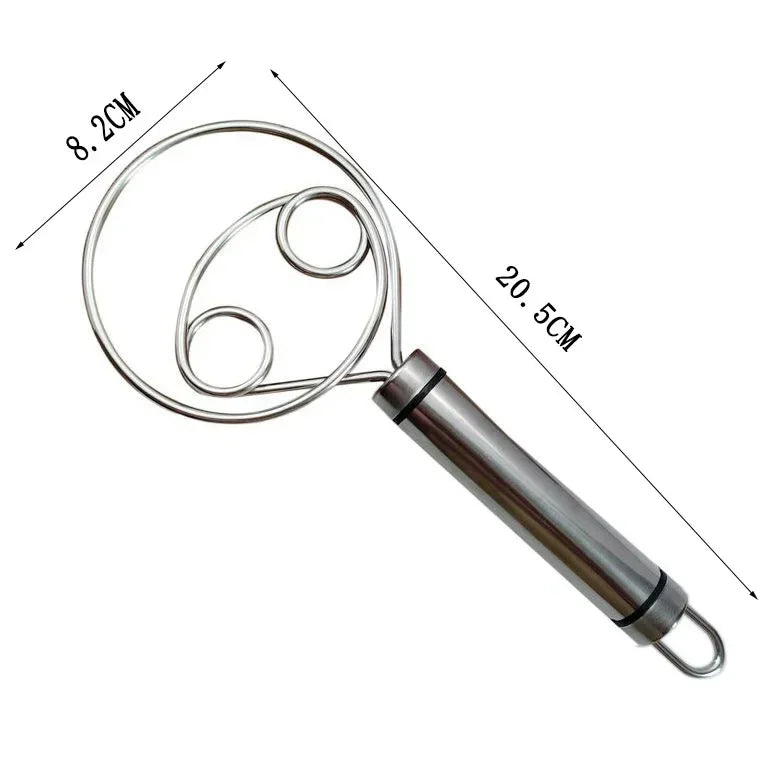 Cake Tools Danish Dough Whisk Stainless Steel