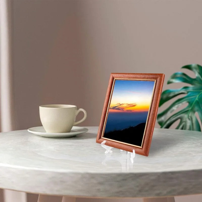 2pcs Portable Dish Display Stand Foldable Plastic