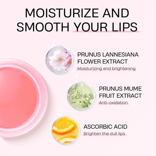 Cherry Blossom Lip Serum Mask Dry Crack Peeling Repair