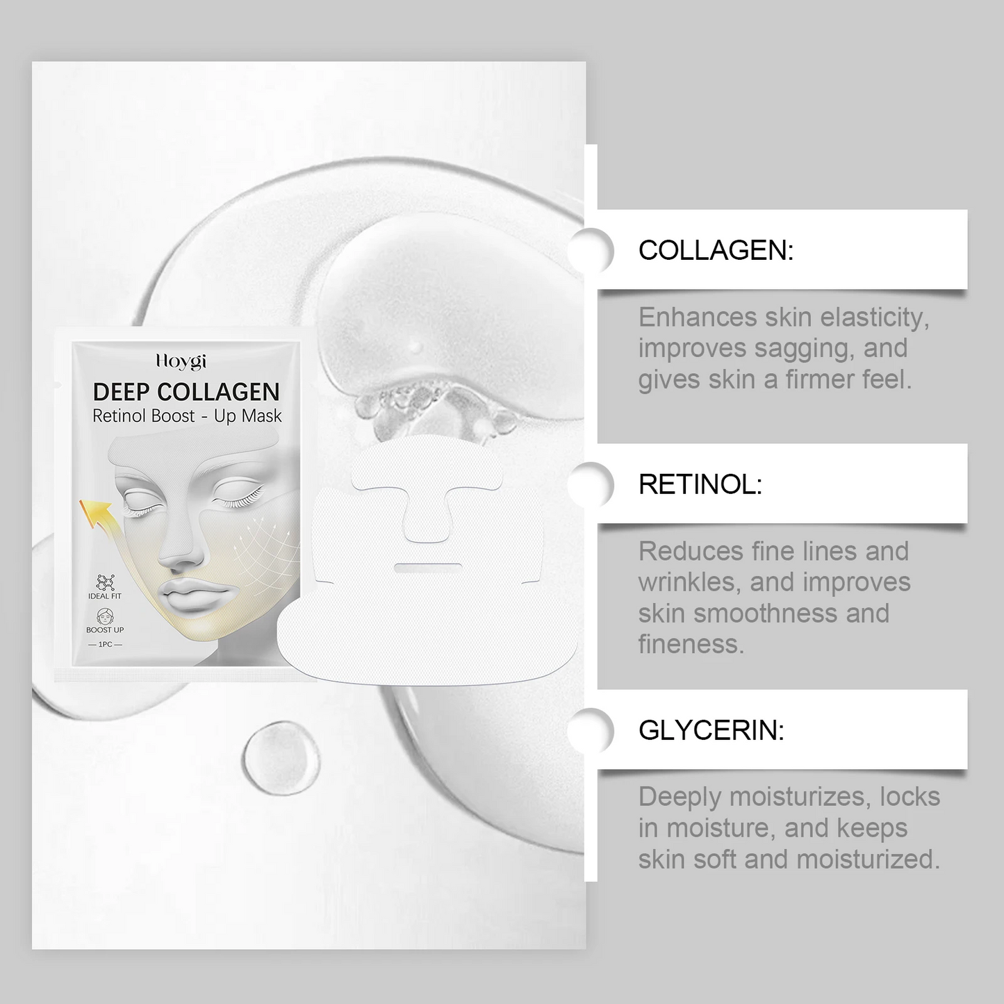 5Pcs Portable Deep Collagen Mask