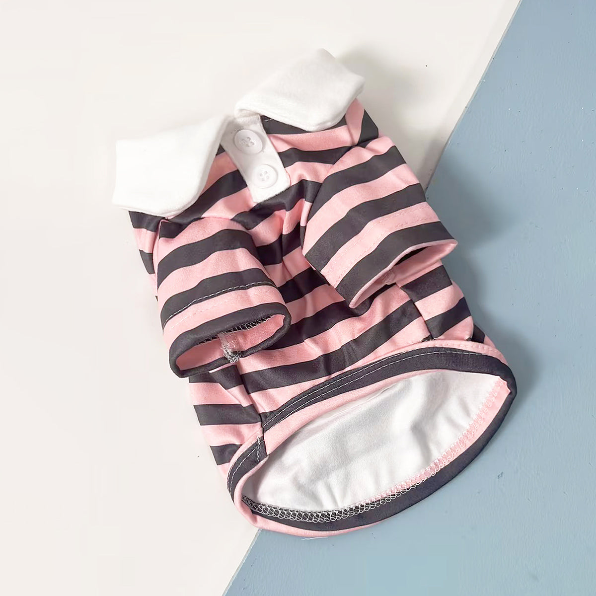 Dog Clothes Teddy York Shire Polo Shirt Summer Dress Striped