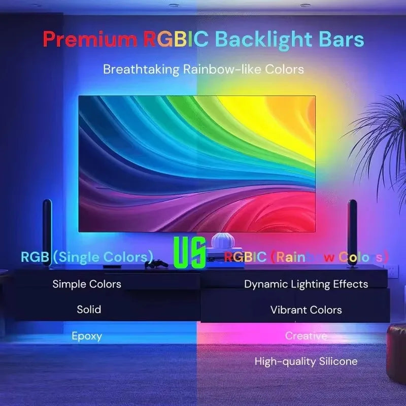 TV Ambient Backlight with AR Color Gamut Sensor App Control Music