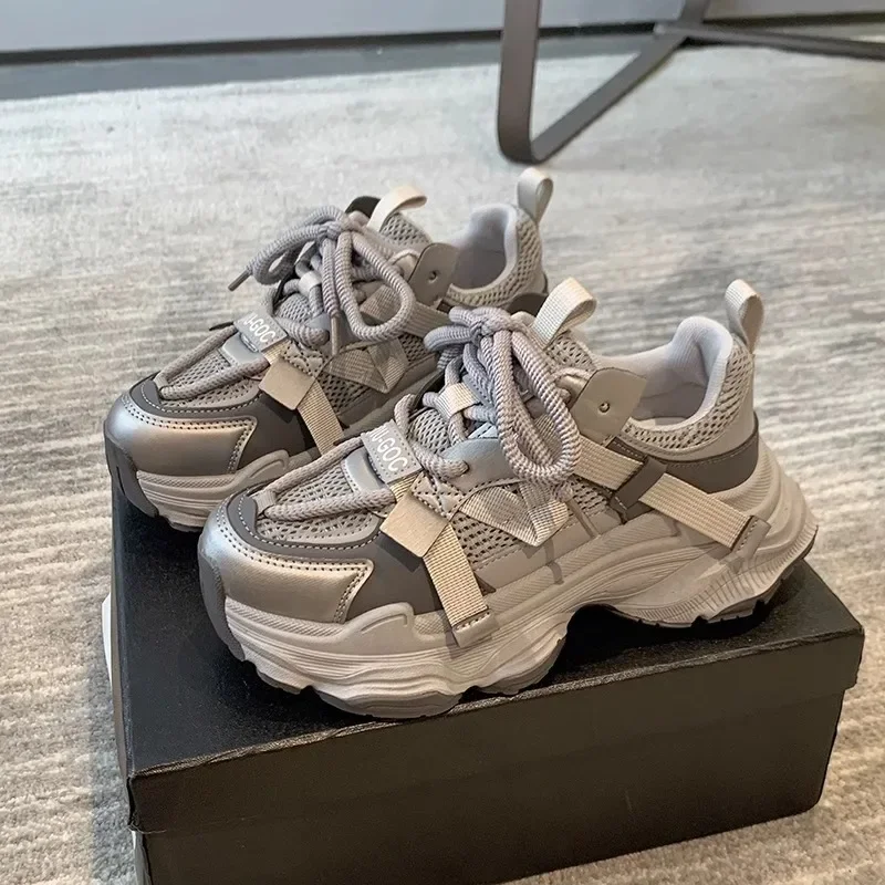 Women's Chunky Sneakers Breathable Mesh