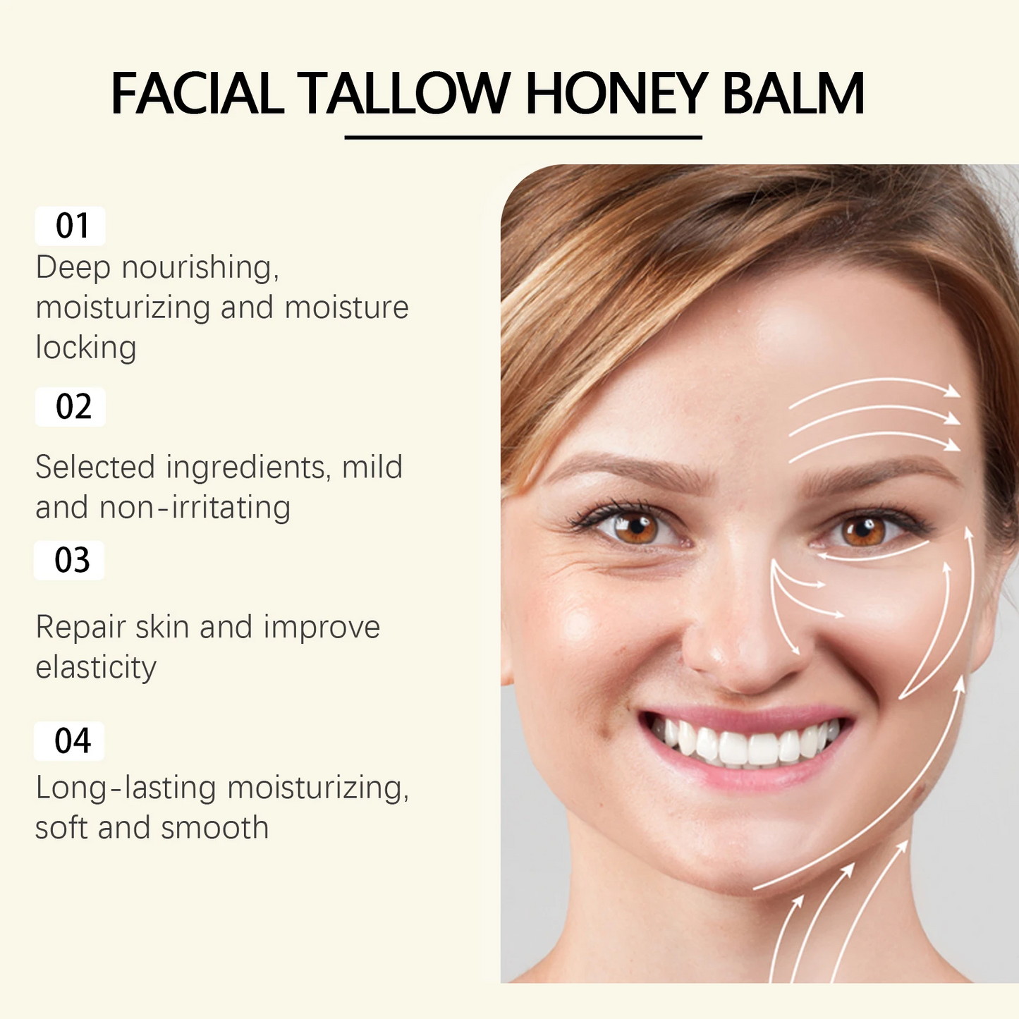 Beef Tallow Face Cream Lasting Moisturizing