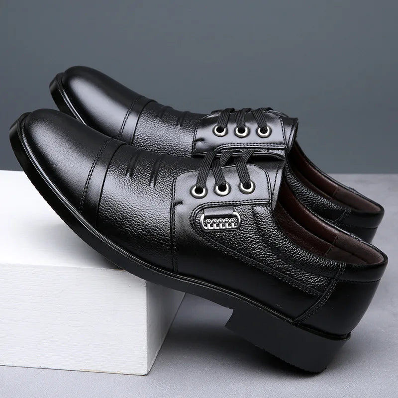 Men's Genuine Cow Leather Shoes Business Casual Shoes