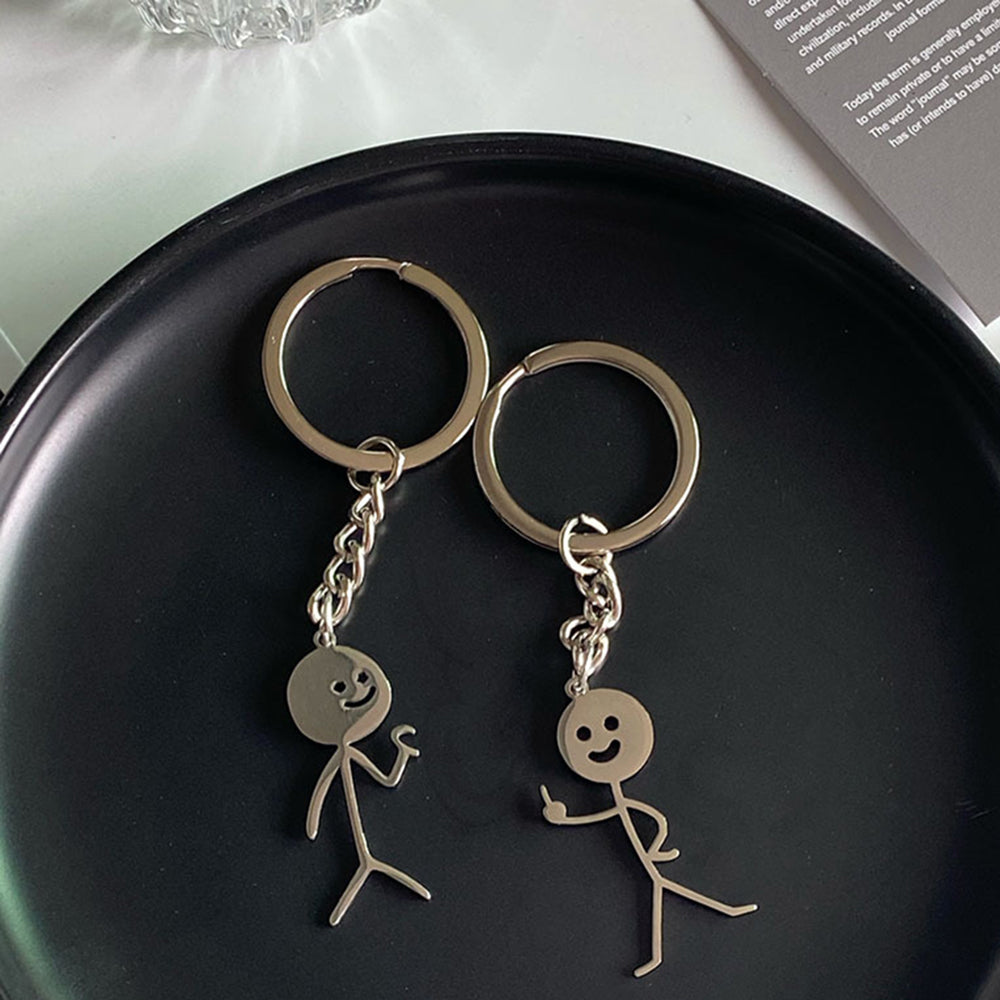 Funny Matchstick Men Keychain