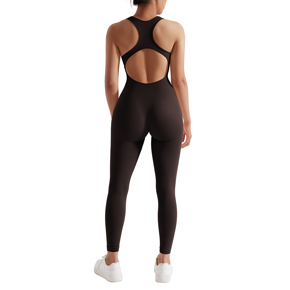 Summer Sleeveless Fitness Jumpsuits Women Sportswears