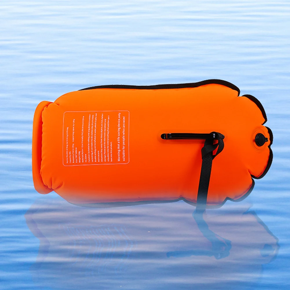 Inflatable Open Swimming Buoy Tow Float Dry Bag