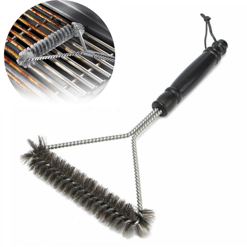 Barbecue Grill BBQ Brush Clean Tool Grill Accessories Stainless Steel Bristles