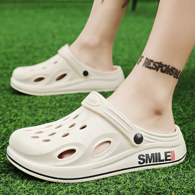 Men Trend Clogs Sandals Slippers Fashion Men's Summer