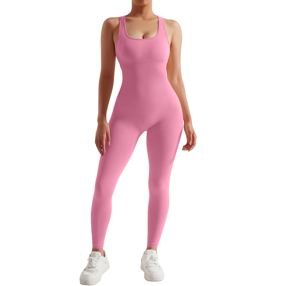 Summer Sleeveless Fitness Jumpsuits Women Sportswears
