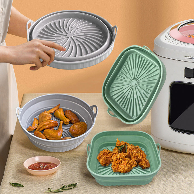 Foldable Air Fryer Silicone Liners Reusable Silicone Air Fryer