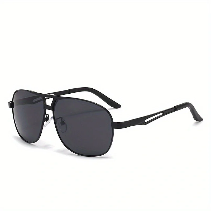 Fashion Gradient Sunglasses for Men Big Frame Pilot Sun Glasses