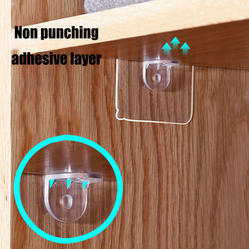Shelf bracket adhesive nail self-adhesive wardrobe