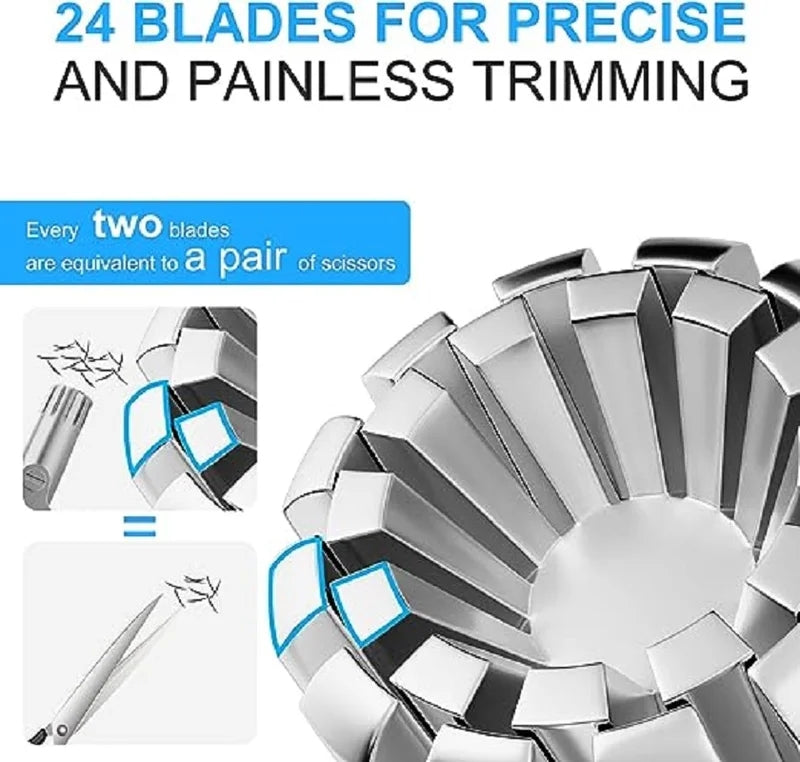 1pcs Portable Stainless Steel Nose Hair Trimmer For Men