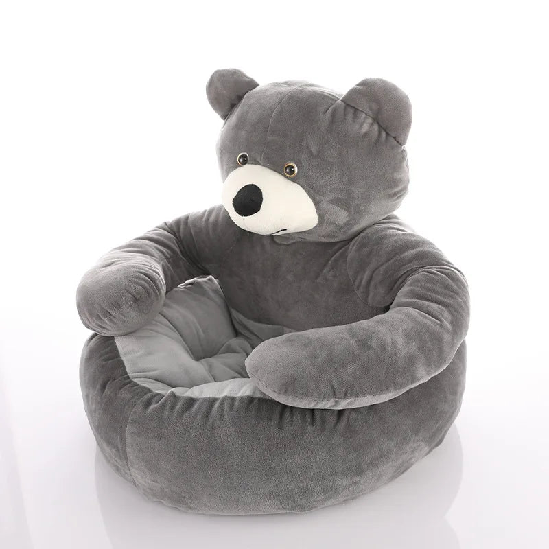 Dog Bed Semi-Enclosed Bear Pet Bed Ultra Soft Dog Nest