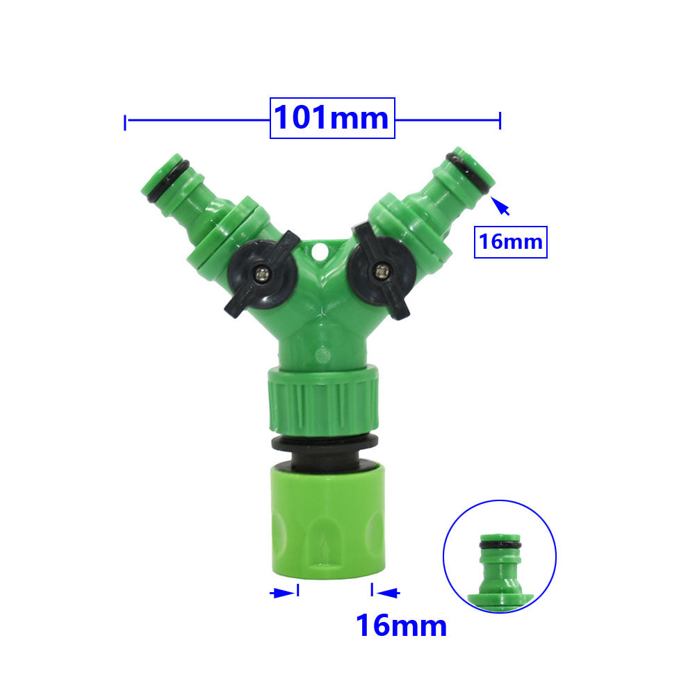 2-way Tap Hose Water Splitter Garden Tap Y Splitter