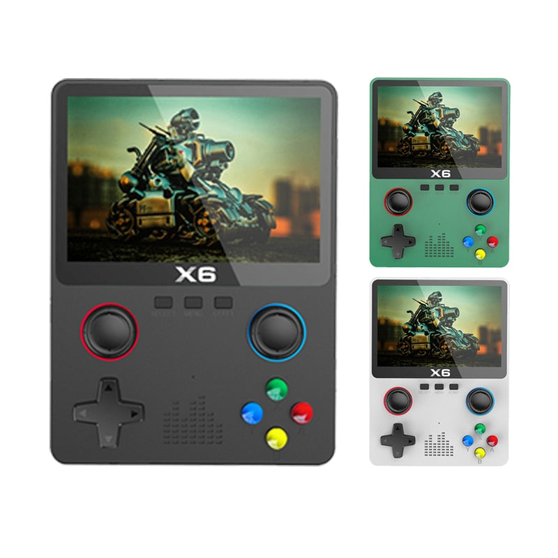 New X6 3.5Inch IPS Screen Handheld Game Player Joystick