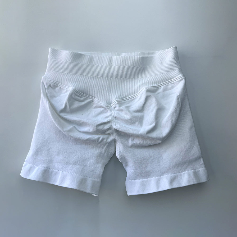 Impact Sports Shorts Women Fitness Biker 4.5" Low Ribbed Band Gym