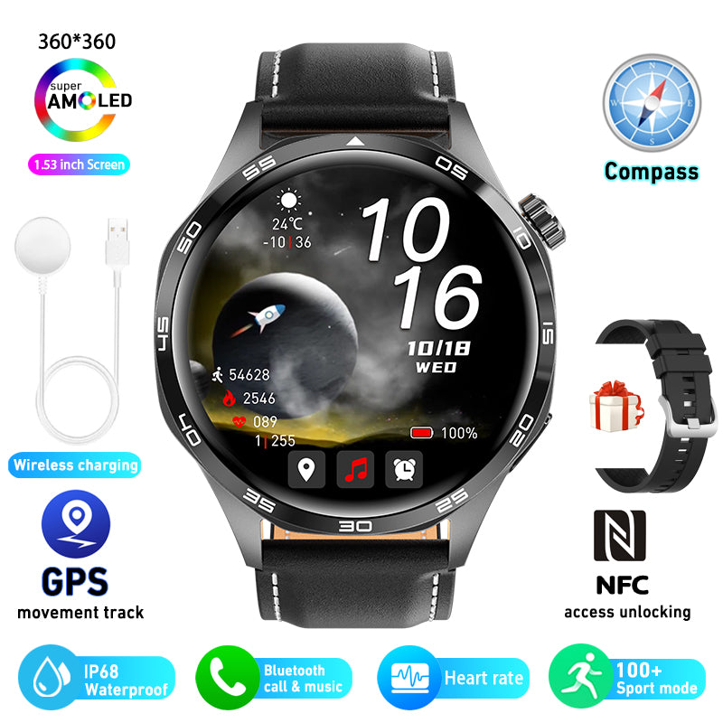 For HUAWEI GT5 Pro GPS NFC Smart Watch Men