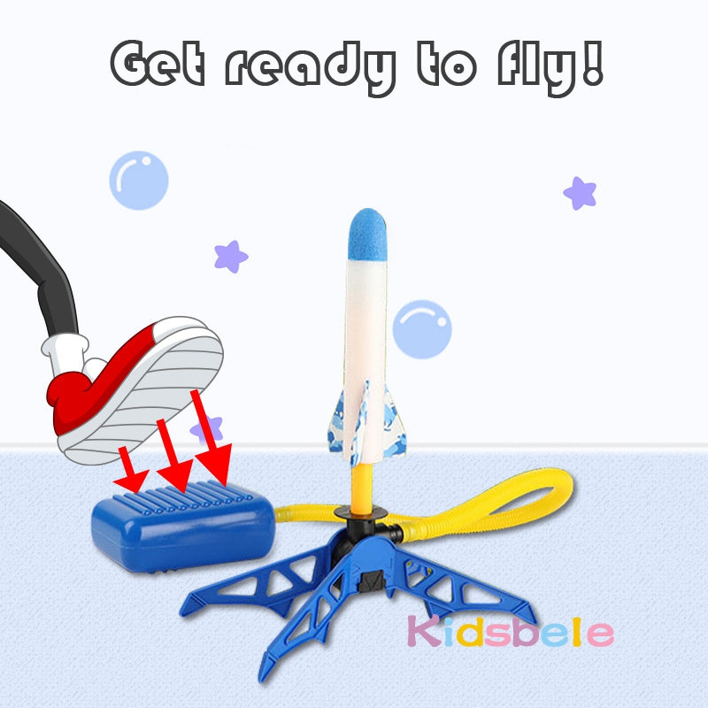 Kid Air Rocket Foot Pump Launcher Toys