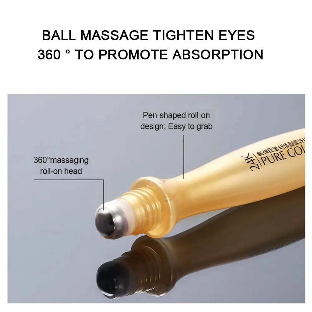 24K Gold Bright Eye Roller