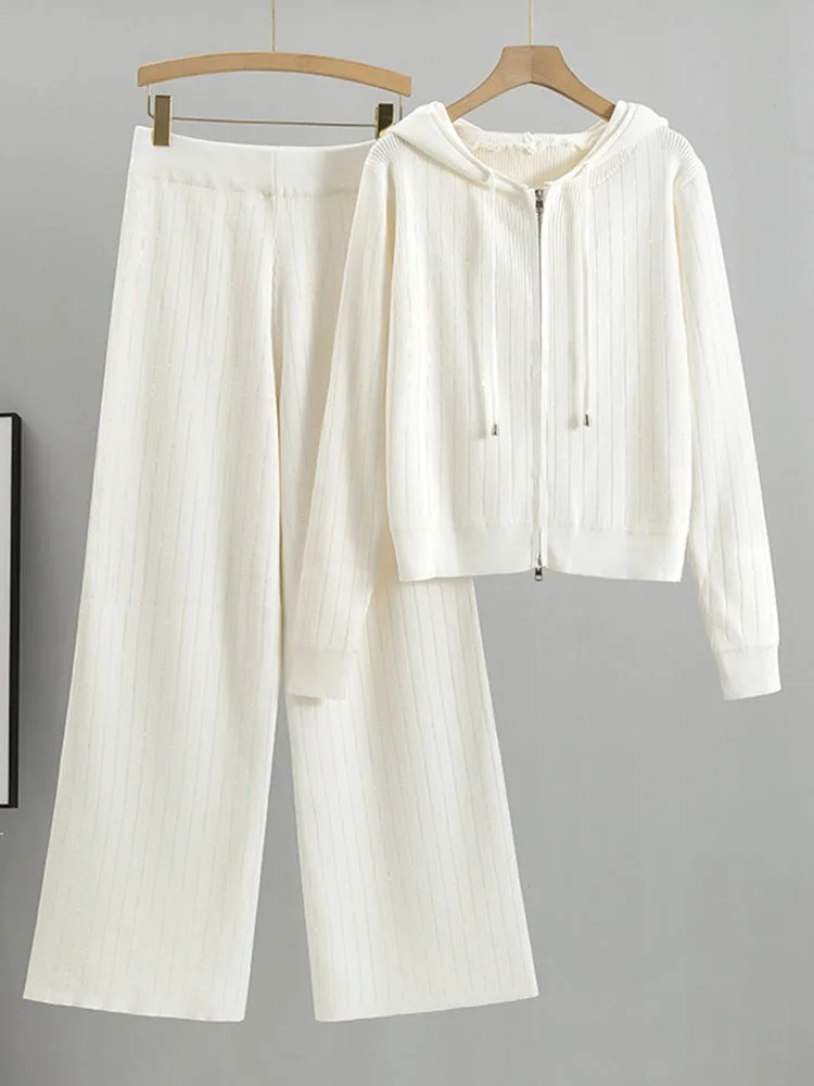 Korean Chic Knitted 2 Piece Sets Women