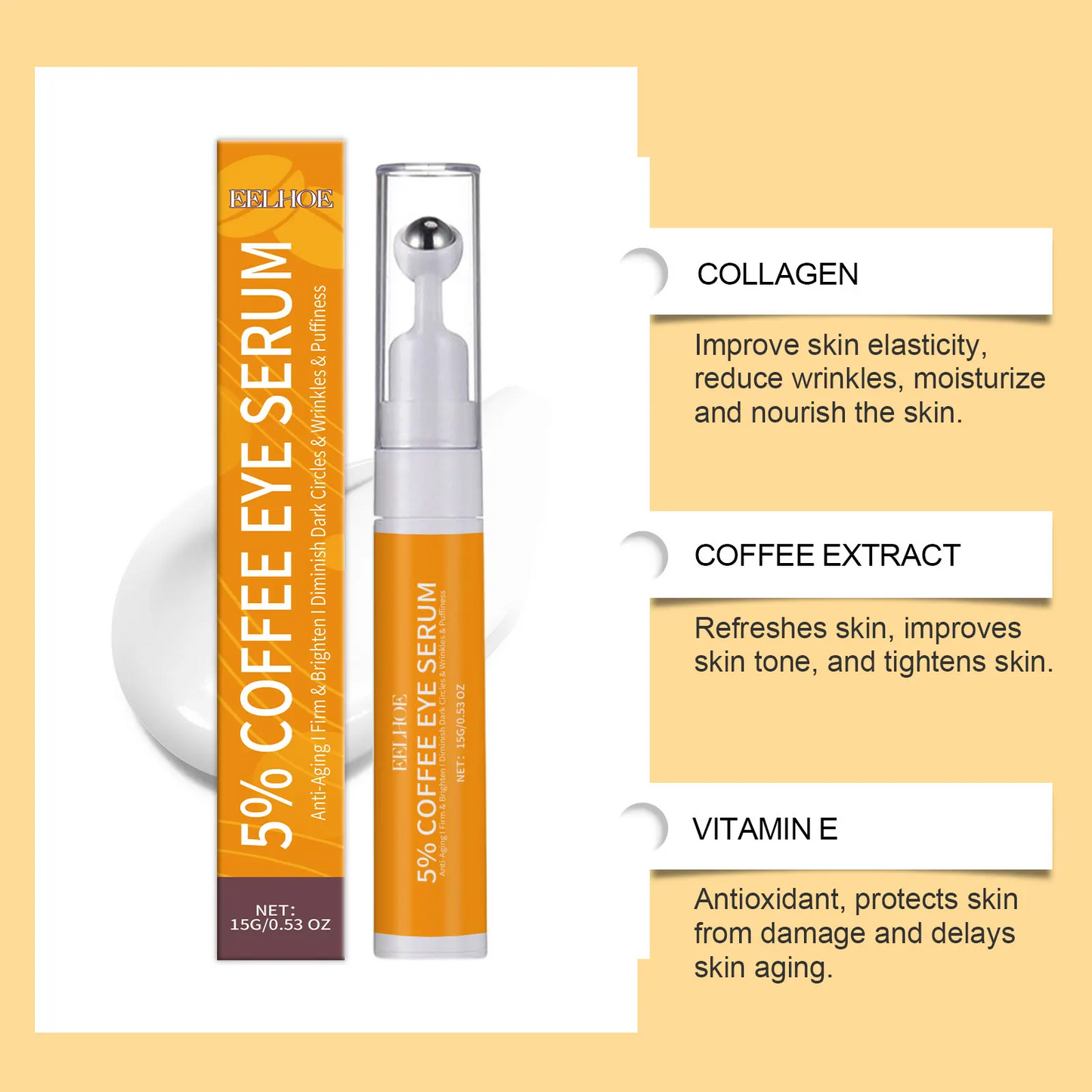 5% Coffee Eye Serum Fade Eye Fine Line