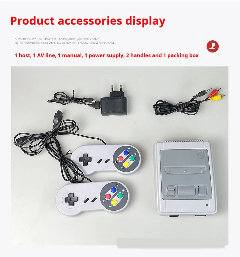 Retro Classic Handheld Gaming Mini TV Game Console Player Built-In 620 Games Video