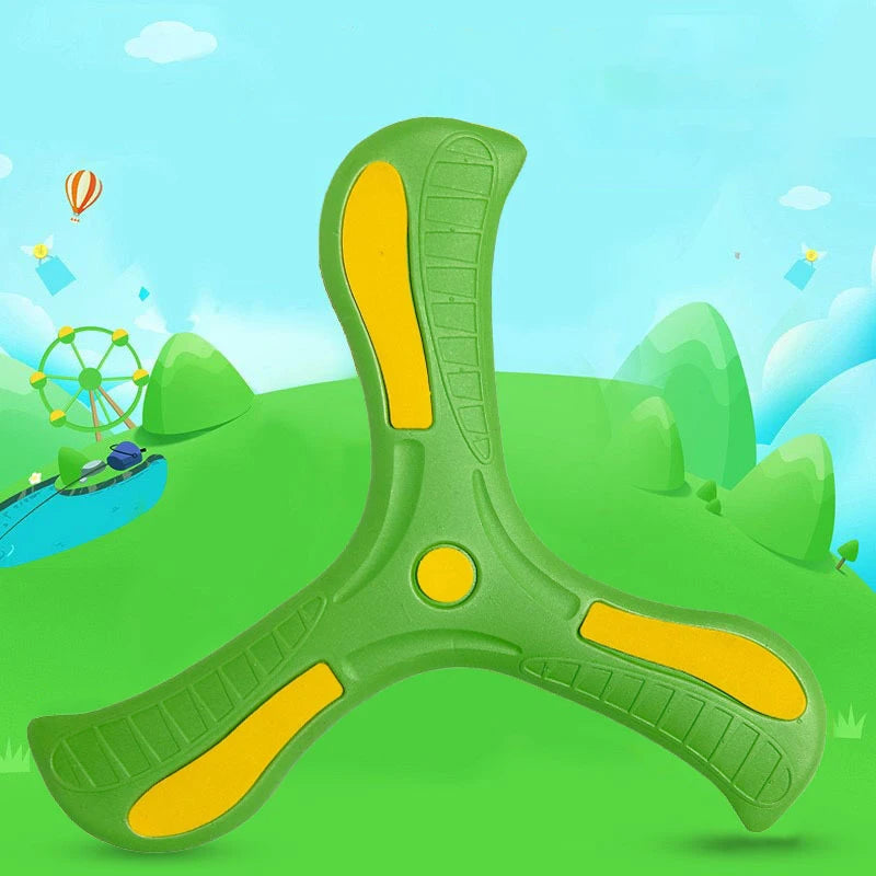 Children Boomerang Soft Three-leaf Cross Adult-kids Interactive Outdoor Toy