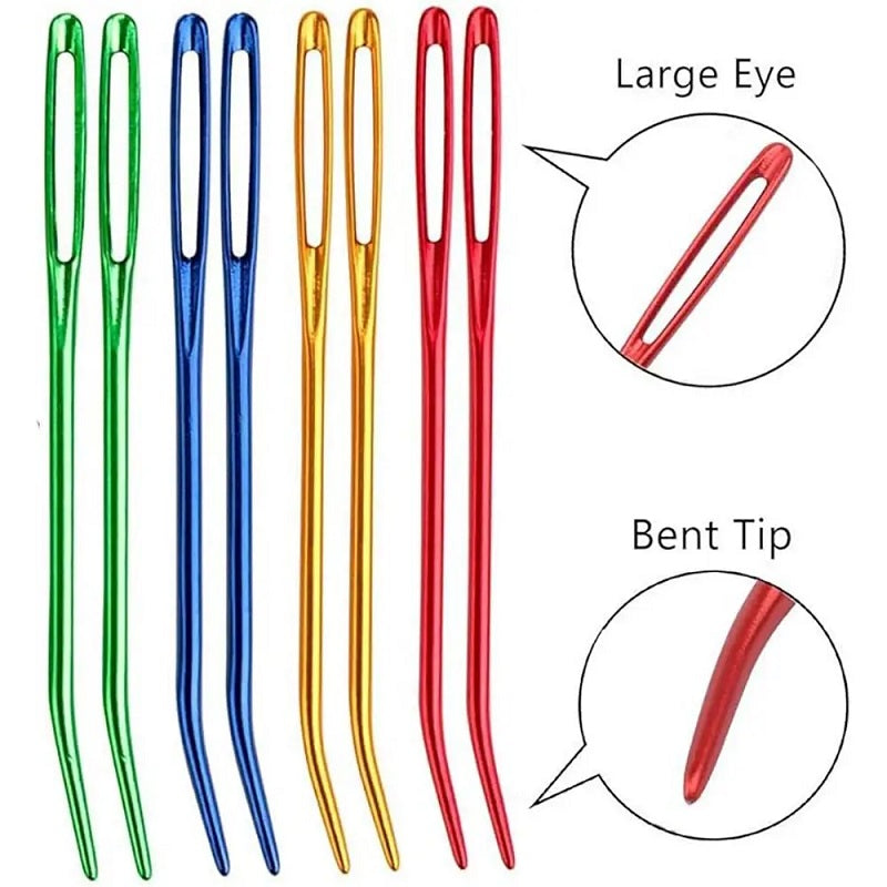 Knitting Yarn Needle Set Bent Tip Tapestry Needles