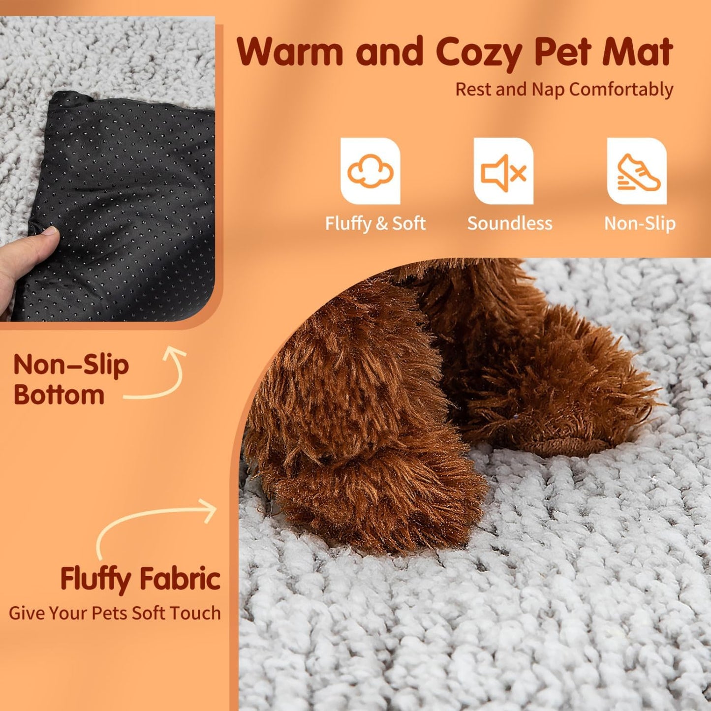 Self-Heating Pet Mat, Super Soft Aluminum Film Dog Mattress For Sleeping, Cat And Dog