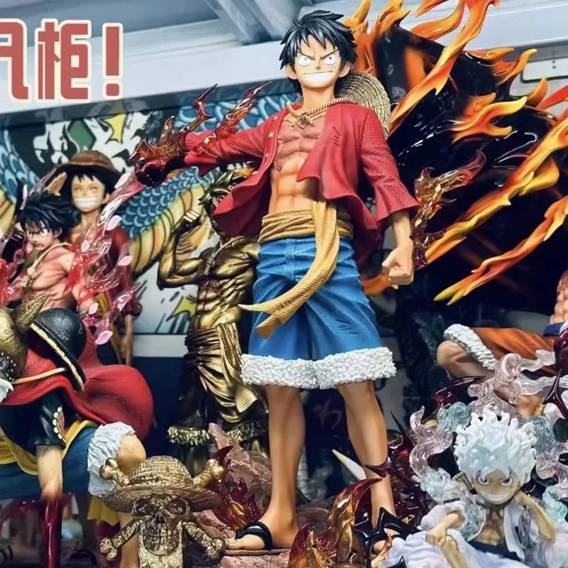 27cm Anime One Piece Standing Posture Luffy Double Head Eagle