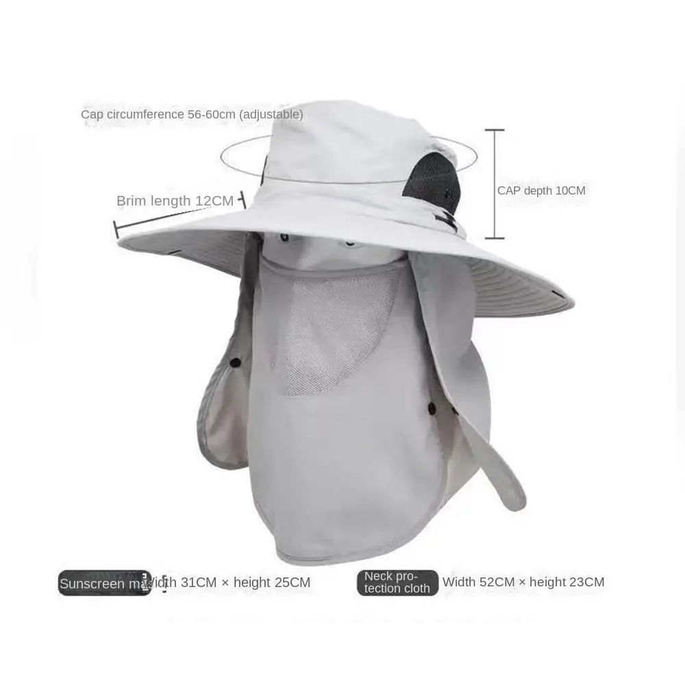 1Pcs Fishing Hat With Mask Summer