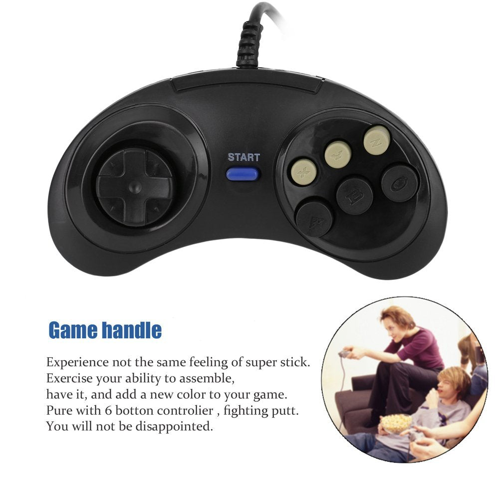 For Game Controller SEGA Genesis Megadrive for 16 Bit Handle