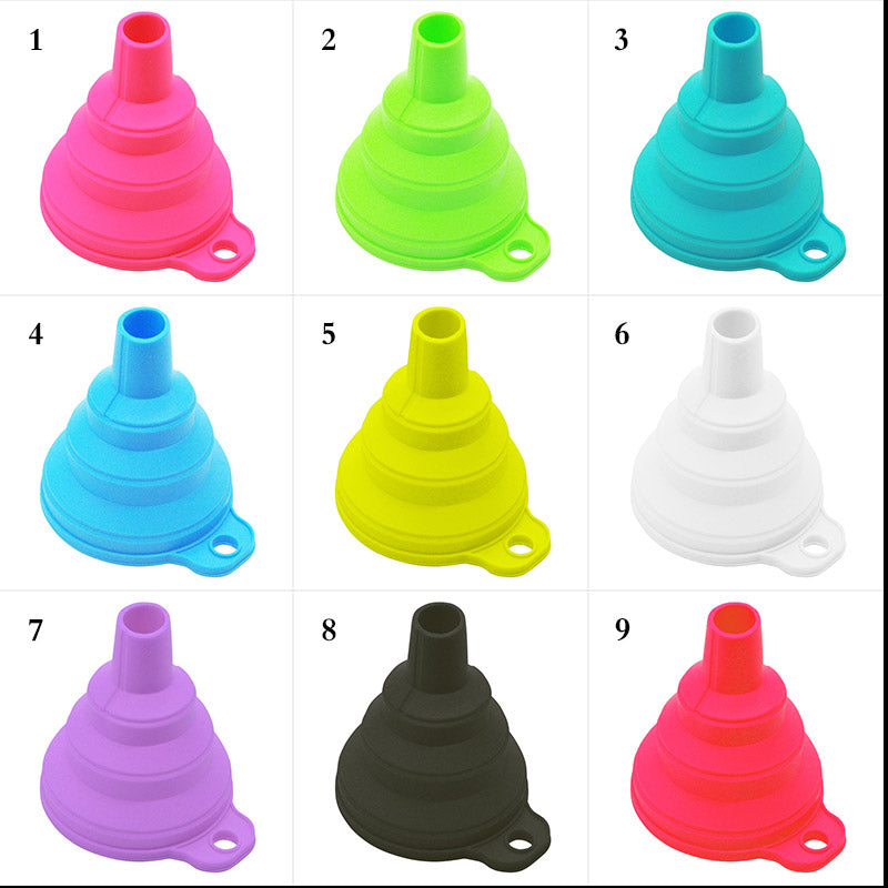 mini Foldable Funnel Silicone Collapsible Portable